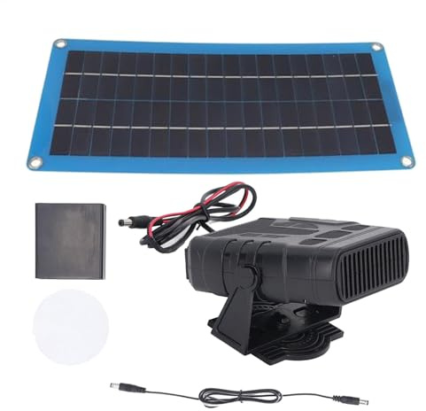 Solarpanel-Heizungsset, 30 W Winter-Geflügelwärmer, Stallheizung, monokristalline Solarpanel-Heizung mit Batteriefach, USB-Ausgang für Outdoor-Camping, Haustierhaus-Erwärmung