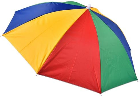 Verstellbare Kopfbedeckung zum, Angelschirm, UV-Schutz, Regenschirmkappe, Hände frei, elastisches Kopfband, Regenschirmhut, Golf, Camping, Gartenarbeit, Sonnenschutz, Outdoor,