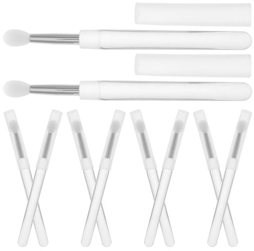 Happyyami 10stücke Teiliges Mini- Lippenpinsel Set Mit Abdeckung Tragbare Applikatoren Für Lippenbalsam Und Eyeshadow Leicht Zu Reinigen Und Wiederverwendbar