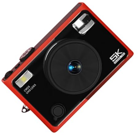 Appareil photo numérique 5K, appareil photo compact de voyage, outil photo professionnel, technologie anti-secousses, écran IPS de 2,8, vlogging, léger, 11 x 7,15 x 3,7 cm, noir, polyvalent