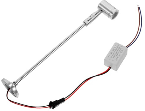 Homoyoyo LED Schrankstrahler 3w 220v 6000k Silber Aluminium für Schmuck | Standmodell, Portable Ausführung mit Lichtkonzentration, Passend für Home Dressers und Cafés