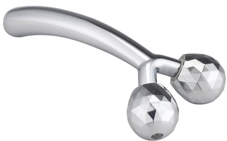 Rouleau de massage pour le visage - Outil de massage du visage - Raffermit et tonifie la peau - Rouleau facial en métal - Réduit le vieillissement et les rides