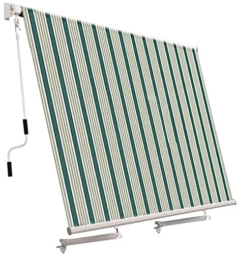 La zappa Tenda da sole a caduta per esterno senza cassone (Verde/Bianco, 250 x h 250 cm)