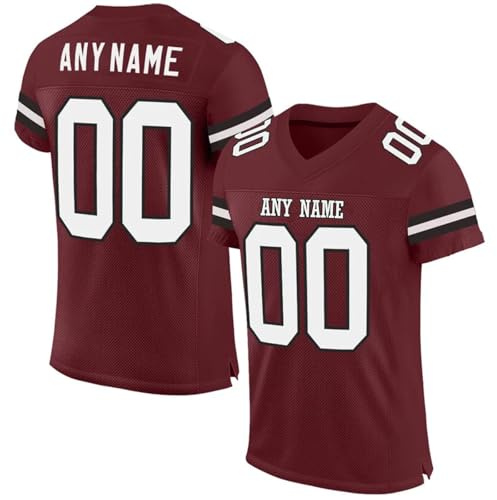 HGWOPGASD Maglie da Football Americano Personalizzate con Nome e Numero Maglietta Personalizzata per Adulti e Bambini A23