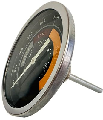 Stainless Steeel Thermometers Analog Oven Thermometers Temperature Test Meter for Meat BBQ Temp Gauge Large Display Stainless Steel