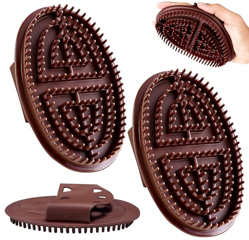 Brosse Corps, 2Pcs Brosse de Massage, Brosses de Massage Meridian, NlsqEU Brosses Méridienne, Peigne Relaxation Complet du Corps Anti Cellulite, pour le Cou le dos les Lombaires et Les Pieds