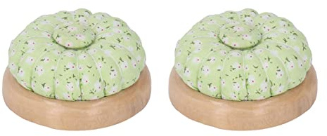 KIMISS Cuscino Magnetico per Spilli da Cucito - 2 Porta Aghi a Forma di Zucca per Punto Croce Fai da Te - Portaspilli Magnetico per Aghi da Cucito