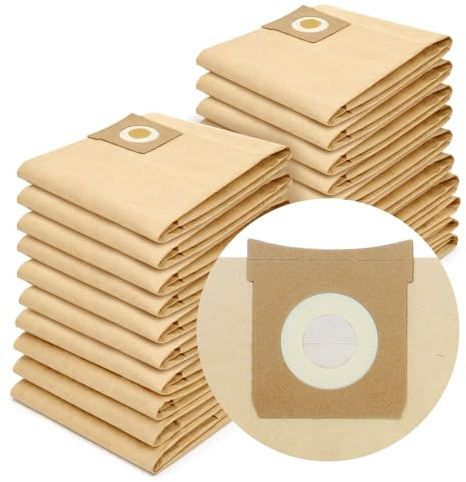Reliapart Titan Compatible Vacuum Dust Bags (20 Pack) for Titan 16L 20L 30L 40L Wet Dry Vacuum Cleaners TTB774VAC TTB775VAC TTB776VAC TTB777VAC With Rubberised Seal