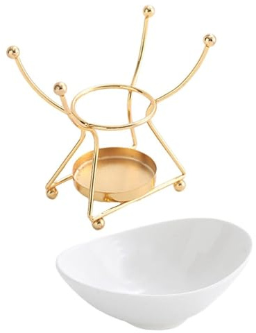Soporte Velita Espacio Tranquilo Decoración Calentador Desmontable(Gold)