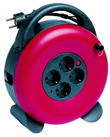 Kabelbox XXL 15m 3G1,5 schwarz/rot