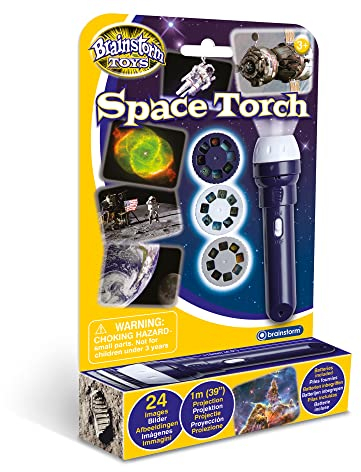 Brainstorm TOYS Stem Space Torch and Projector – 24 NASA Images, Projects Clear Pictures up to 1 Metre Wide, Interactive Educational Kids Flashlight Toy