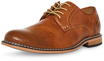 Madden Men's M-Bobby Leather Lace-Up Oxford, Cognac, 10.5 M