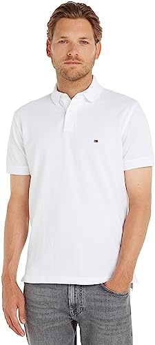 Tommy Hilfiger herr Polotröja 1985 Regular Polo, Vitt, L