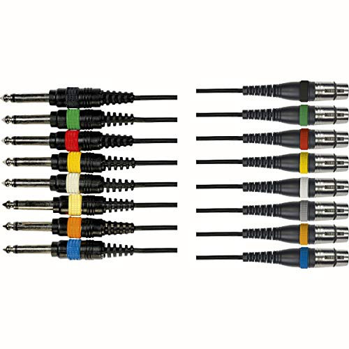 Yellow Cable OC11 câble multipaires, jack 6,35 mm TS - XLR femelle, 8 paires, 5 m