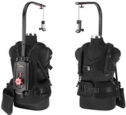 FLYCAM Flowline Master Female Support with Pro Vest for Camera Gimbals. Fits S, M & L Body Size. Top Bar 180° Rotation. Payload up to 12kg/27lb. Minimum Weight Required- 4kg/9lb (FLCM-FLN-MSTR-FM)