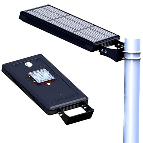 Solarsys® Solarleuchte 2000 Lumen - 14W Aluminium Außenlampe mit Antikorrosionsschutz, inkl. Montagekit für Garten, Hof & Straßenbeleuchtung