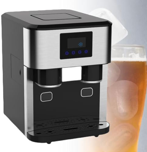 Macchina per il ghiaccio da banco per la casa, macchina per cubetti di ghiaccio compatta, 16 cubetti di ghiaccio pronti in 6 minuti, 18 kg/24 ore, macchina per il ghiaccio portatile per feste