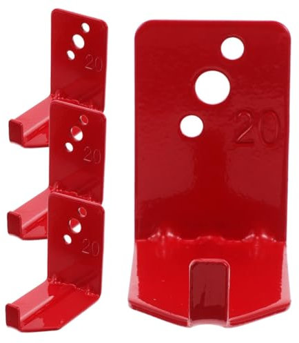 MAGICLULU 2Set Rot Wasserlöscher Feuerlöscher Sitz Halterung Feuerlöscher Wand Halterung Für Feuerlöscher Eisen