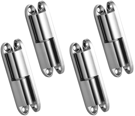 Shwdsy 4 Stück Türscharniere für Holztüren, Zinklegierung Scharniere Schwerlast, Abnehmbar Türband, Geräuscharm Scharniere Klein, Geeignet für Schranktüren, Zimmertüren, Möbeltüren