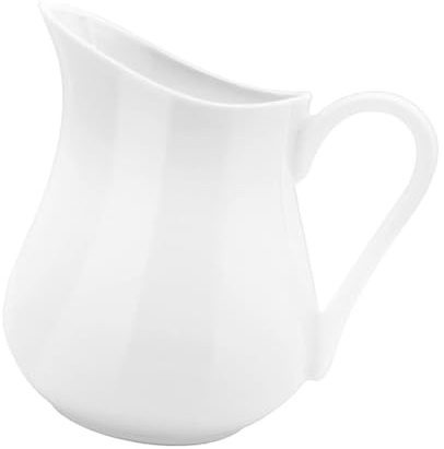 Céramique Pichet avec Poignée à Lait 250ml pour Café | Blanc, Format Compact pour Restaurant et Hôtel, Usage Lait et Sauce, Nettoyage Facile