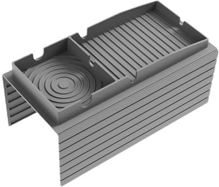 Vassoio portabicchieri in silicone - Tavolino con braccioli per divano, organizer per caffè, sottobicchiere per bevande | Scatola portaoggetti multiuso antiscivolo, design compatto del supporto per l'