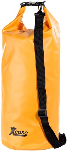 Xcase Paddelsack: Wasserdichter Packsack 25 Liter, orange (Regenfester Packsack, Wasserdichter Seebeutel, Sack)