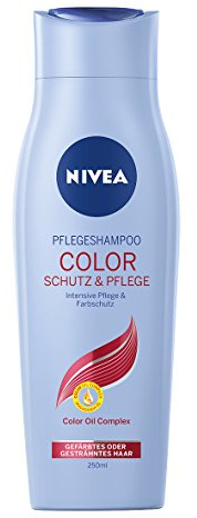 NIVEA 4er Pack Haar-Pflegeshampoo für gefärbtes oder gesträhntes Haar, 4 x 250 ml Flasche, Color Schutz & Pflege