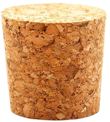 AlcoFermBrew Tapón Cilíndrico 32/28 mm - Tapón de Corcho Natural para Botellas, Cierre Hermético, Tapón Ecológico