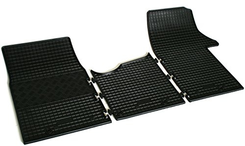 Gummi Fußmatten Set, 3teilig, Gummifußmatten Gummimatten Matten