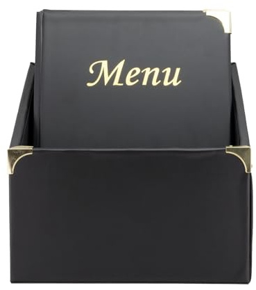 Securit Basic Range Menu Holders in Box - 4 Fixed Menu Holder Display 8x A4 - Set of 10 A4 Menu Holders