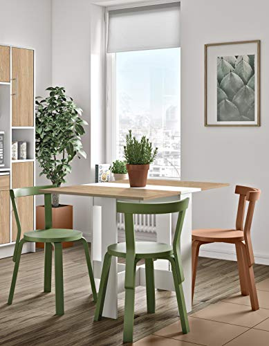 Symbiosis Papillon köksbord, spånplattor, Rovere E Effetto Marmo, 103/67/28x76x73,4 cm (LxPxA)
