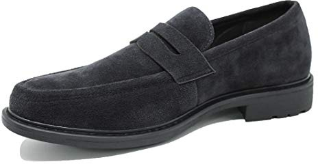 Mocassins Hommes Suède Oxford Chaussures Élégantes Casual, Noir , 43 EU