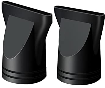 2 PZ Salone di Plastica Asciugacapelli Ugello di Ricambio Colpo Piatto Parrucchiere Styling Strumento stretto Concentratore di Ricambio Nero