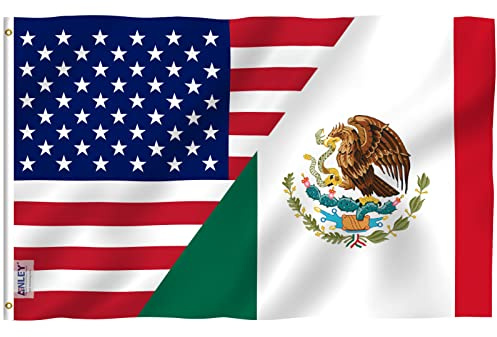 Anley Tactical - Parches Bordados con la Bandera de México (2 Unidades) - 2 x 3 Parche de Emblema Militar para Coser con Uniforme Militar de la Bandera Mexicana