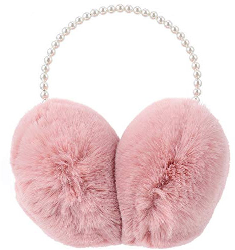 GALPADA Warmer Ohrenschützer Damen Ohrenwärmer Plüsch Weicher Ohrenschutz Ohrwärmer Mädchen Kalt Wetter Winter Zubehör Rosa