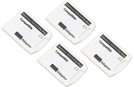 ciciglow Speicherkartenadapter fr PS Vita 1000 2000 und PS TV, 4 Micro SD Adapter, Plug and Play