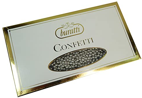 Zelda Bomboniere Tondo Perlato kg 1 Argento Praline Confetti Buratti