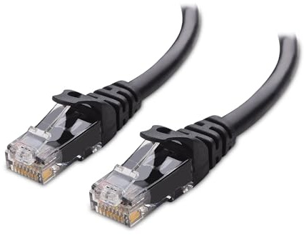 Cable Matters 10Gbps Snagless Cat 6 Ethernet Cable - 60ft, Cat 6 Cable, Cat6 Cord, Ethernet Cord, Black