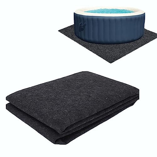 Tappetino per Piscina Fuori Terra DriSubt, Tappetino Gonfiabile per Piscina Spa Antiscivolo per Vasca idromassaggio all'aperto (Quadrato, 1,88 m x 1,83 m)