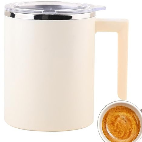 Pomrone Tazza da caffè con agitazione magnetica automatica - Bicchieri automescolanti - Tazze in acciaio inossidabile, bottiglie magnetiche elettriche ricaricabili USB da 500 mAh, tazze da 350 ml