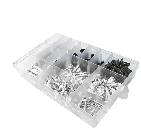 LAVAMI Motorräder Schrauben Kompatibel Mit Suzuki Für GSXR 600 750 1000 K4 K5 K6 K7 K8 K9 195/PCS M8 M7 M6 M5 Motorrad-Vollverkleidungsschrauben-Kits Karosserieschrauben Mutternteile (Color : 4)