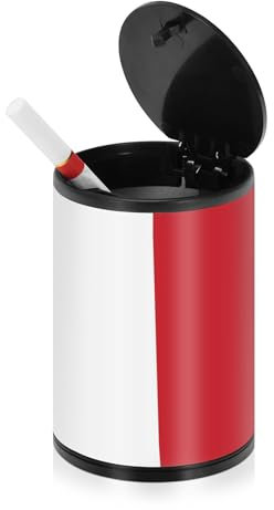 Aschenbecher für Zigaretten mit Deckel, Edelstahl, tragbar, Auto-Zubehör, für den Außenbereich, für Terrasse, Auto, Zuhause