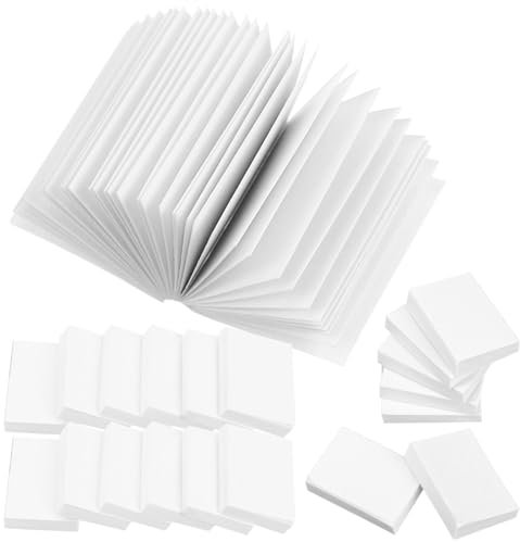 Gadpiparty 50 Pcs Miniatures Blank Books Dollhouse Books 1:12 Scale Mini Books Dollhouse Model Decoration Pretend Play Supplies Doll House Books for Kids (White)
