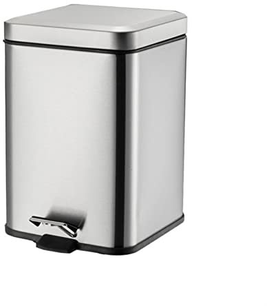 Pattumiera, Pattumiera da cucina 6L/12L Pattumiera a pedale in acciaio inossidabile di alta qualità con coperchio Pattumiera per la conservazione della spazzatura Soggiorno Cucina Disponibile Cestino