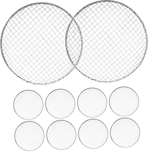 INOOMP 10pcs Barbecue Network BBQ Grill Grate Replacement Grill Mesh Grilling Mat for Outdoor Cooking