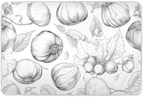 Cartoon Fall Nut Grey Potty Training Pee Pad Waterproof Washable Potty Training Mattress Pad Slip-Resistant Cradle Mattress for Kids Adults Pets , 52 L x 34 W absorbentes para