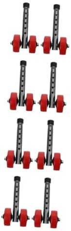 OATIPHO 4 Paare Walker Wheel Accessoires gehen Räder für Gehhilfen Mehrzweck-Universallaufräder Rad Rollstuhlräder Vorderräder des Gehwagens Walker-Zubehör Walker-Teile fahren Gummi