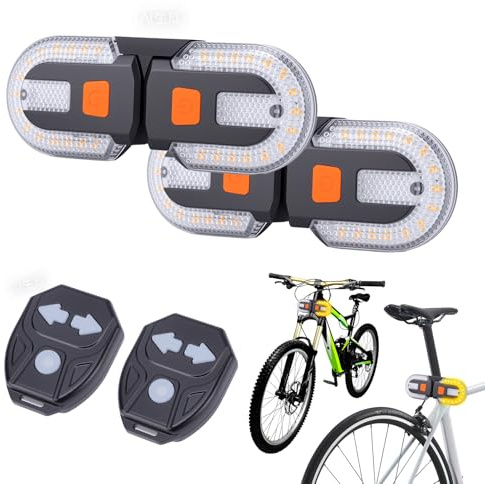Gugxiom Bike Turn Signals, Waterproof Ebike Light Kit Front and Back(2)