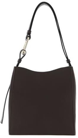 Furla Leder Schultertasche Nuvola Mini Bucket Bag Mogano dunkelbraun