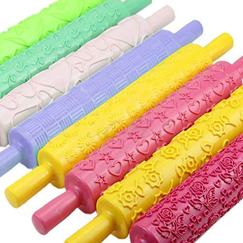 HEEPDD Mattarelli in Rilievo con Fondente, Materiale Plastico, 12 Modelli per Cuocere Biscotti Fondenti e Pasticceria, Ideali per i Panettieri Domestici (Colori assortiti12)